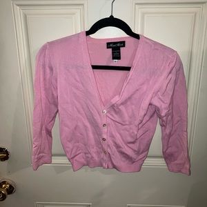 S | Pink Crop Sweater